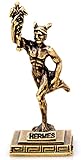 Couleur Doré IconsGr Zamac Miniature Statue de la Grèce Antique représentant Le Dieu de l\'Olympe Hermes (Or)