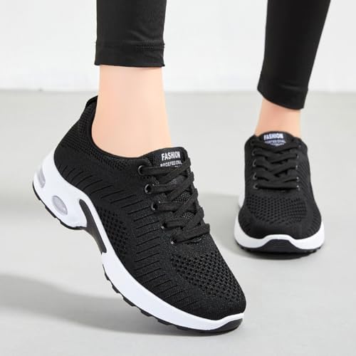 Image of Padgene Womens Sneakers Air Cushion Running Shoes Lightweight Tennis Walking Shoes Mesh Breathable Gym Work Fashion Sneakers Athletic Comfortable Casual