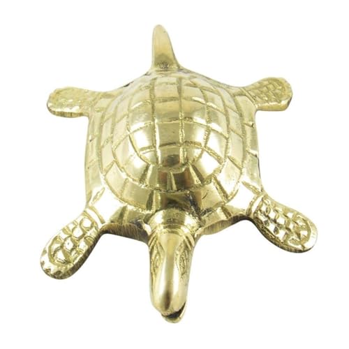 Image of Big Brass Turtle Idol, Vastu Remedy for Luck & Protection (330 g)