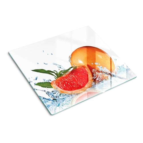 Planche de cuisine en verre rectangulaire grand format pamplemousse - 2