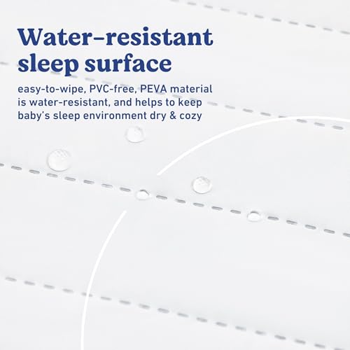 Image of Graco Essentials 6-Inch Water-Resistant Crib & Toddler Mattress - Made in the USA, Firm Support for Infants, GREENGUARD Gold Certified Baby Crib Mattress, Washable Water-Resistant, PVC-Free PEVA Cover