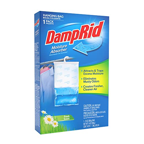 DampRid FG80 Fresh Scent Hanging Moisture Absorber ,6-Pack