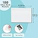 100 Pack Clear Self-Adhesive Pocket Label Holders for Index Cards 3x5, Bulk Top Load Plastic Sleeves for Storage - Clear Pocket Sleeves