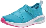 adidas unisex child Fortarun X Running Shoe, Signal Cyan/White/Pink, 2.5 Little Kid US