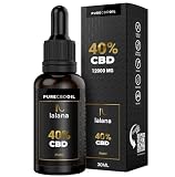 LALANA OIL ® CBD 40% 30 ml | Aceite de CBD Organico 12000 mg de Cannabidiol | Nueva Fórmula Mejorada: Base de Aceite MCT (Coco) | Cúrcuma y Piperina | 0% THC