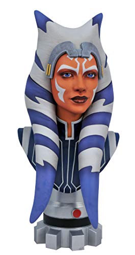 DIAMOND SELECT TOYS Star Wars: The Clone Wars: Ahsoka Legends in 3-Dimensions 1:2 Scale Bust, 10 inches