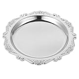 Conception artistique : l'artisanat détaillé ajoute une touche artistique, ce qui en fait une pièce décorative, un plat à bijoux vintage, un plat de service à gâteaux