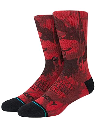 Stance Wanna Play Crew Socks (MD (US Men's Shoe 6-8.5, Women's Shoe 8-10.5), Black)