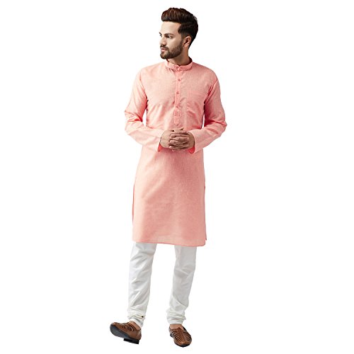 Image of SOJANYA (Since 1958, Men's Silk Blend Grey Kurta Pyjama & Silk Blend Jacket Combo
