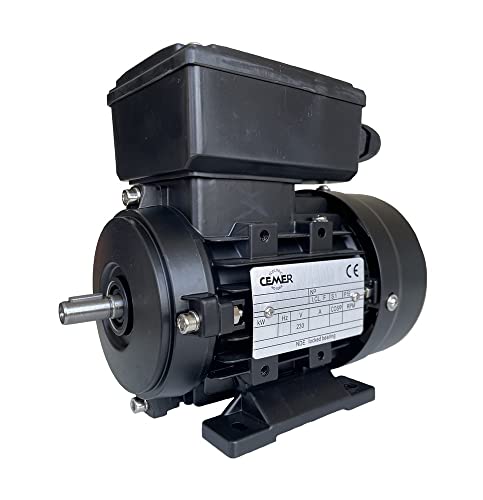 MOTOR ELECTRICO CEMER MONOFASICO 3000 RPM 230V 0,75KW / 1CV B3 PATAS TAMAÑO 80 Ø DEL EJE 19mm ARRANQUE MEDIO
