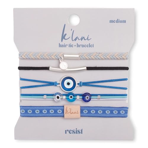 K'lani Resist Hair Tie Bracelets - Elastic Ponytail Holder - Small