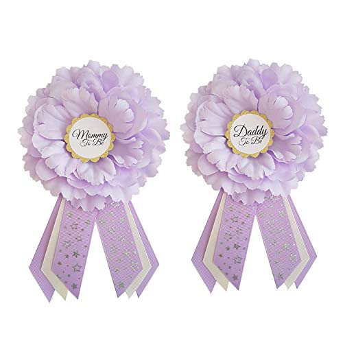 LMC Purple And Ivory Baby Shower Mommy To Be Sash And Corsages USA Handmade