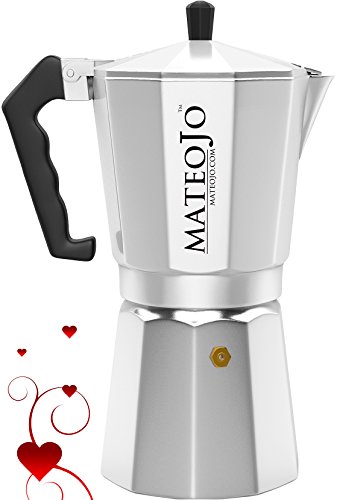 Stovetop Espresso Maker - Italian Moka Pot - Cafetera - Cuban Coffee Machine - Extra-Large by MateoJo ...