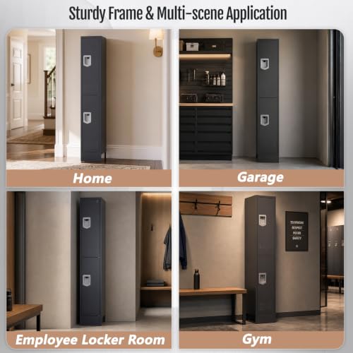 Image of BUTISOW 2 Door Metal Storage Locker for Gym Office, Heavy Duty Steel School