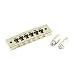 Kluson Replacement Steel Harmonica Tune-O-Matic Bridge With Plated Brass Saddles Chrome