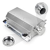 Coolant Overflow Tank Universal 2L Aluminum Coolant Reservoir with Level Indicator Radiator Overflow Tank Automotive Engine Cooling System Recovery Kits Compatible with Most Cars
