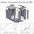 Aoxun 8 X 6.2 FT Resin Storage Shed Outdoor Plastic Large Garden Shed with Lockable Door, Floor for Backyard, Garden, Patio, Lawn, Grey (Grey, 8' x 6.2')