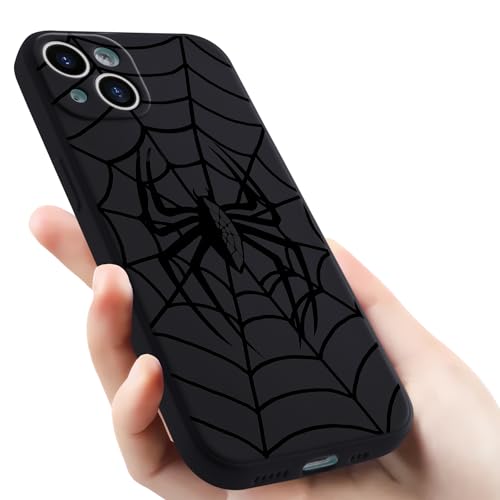 Coque iPhone 15 noire en silicone liquide premium avec doublure microfibre - 7