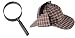 Toy Jumbo Magnifying Glass & Inspector Hat Bundle Set
