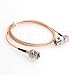 BNC Male RA to BNC Plug Right Angle Pigtail Coaxial Cable RG179 100cm 75ohm