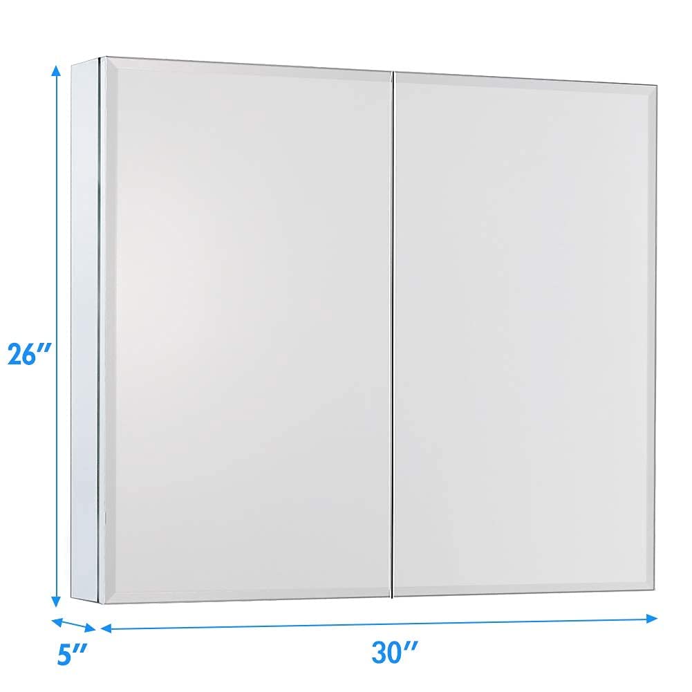 Buy MOVO Double Doors Medicine with Mirror, 30 inch X 26 inch