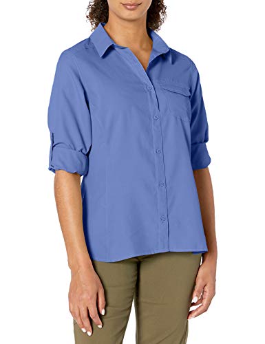 Columbia Women's East Ridge Ii Long Sleeve Shirt, Bluebell, Medium