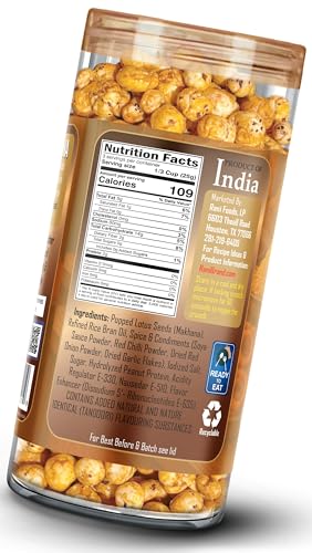 Image of Rani Roasted Makhana (Fox Nut /Popped Lotus Seed) Tandoori Flavor 2.6oz (75g) Ready to eat, Hand Picked Foxnuts ~ High in Protein | Vegan | Gluten Friendly | NON-GMO | Kosher | Indian Origin