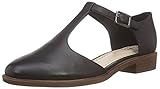Montaggio: D (standard) Clarks Taylor Palm, Sandali con Zeppa Donna, Nero (Black Leather), 38 EU