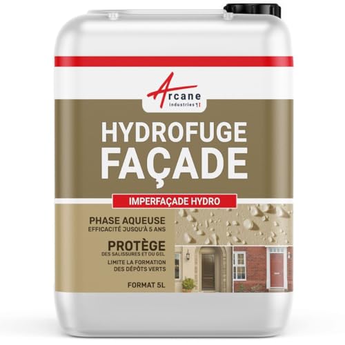 Hydrophobierung und Abdichtung für Fassaden aus Stein, porösen Ziegeln, Putz und Kratzputz: IMPERFACADE HYDRO - 5 L (bis zu 25 m²)