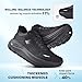 JACKSHIBO Women's Easy Slip in Hands up Free Wide Toe Box Road Running Shoes Arch Support Cushion Walking Tennis Workout Gym Trail Athletic Casual Fashion Sneakers Zero Drop Lightweight Black Size 8