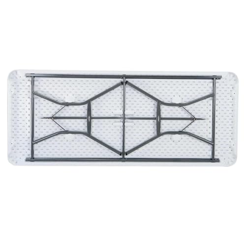 Table pliante durable 183 cm blanche portable modèle 2924 contre le manque de place - 3