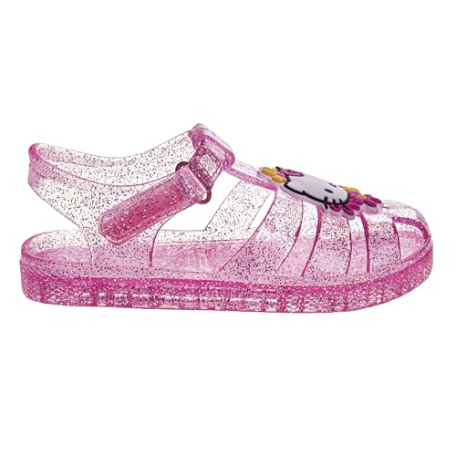 Sanrio Hello Kitty Jelly Sandals for Girls - Slip-On Slide Kitty Sandal Water Pool Beach Slides (Sizes: 6-10 Toddler / 11 Little Kid)2