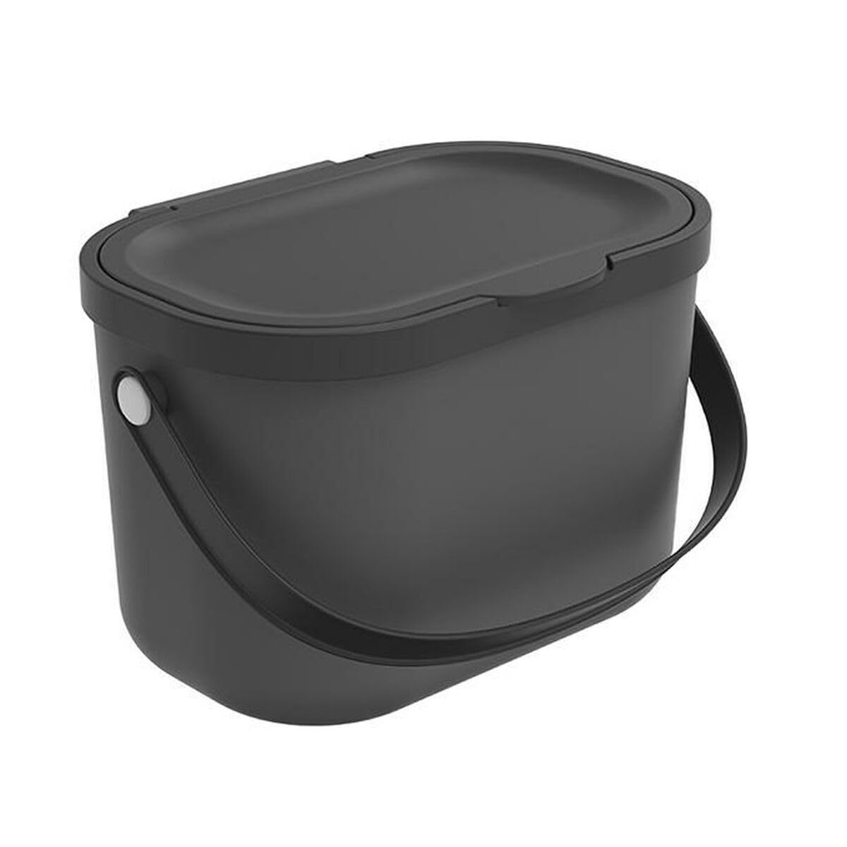 Rotho Black Recycling Bin 3.2 Litres, Anthracite,