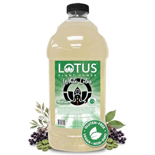 White Lotus Plant Power® Energy Drink Concentrate | Natural Caffeine & Pp7™ Formula | Plant-Based Organic Ingredients | Organic Cane Sugar Beverage | 1:5 Mix Makes 64 6Oz Drinks