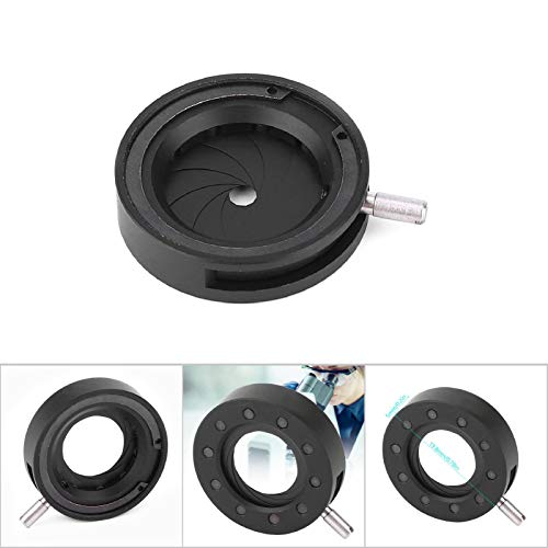 Irisblende Einstellbare Blende SK6 SK8 SK12 SK23 SK25 Iris-Mikroskopadapter Optische Blende mit Mikroskopobjektiv(SK12)
