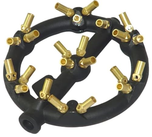 Powerful Propane Burner for Outdoor Cooking - 23 Brass Tip Jet Burner Ideal for Camping, Turkey Frying, and More with Stove Buddy Compatibility GB-23 LP(Propane Gas 23 Tips)