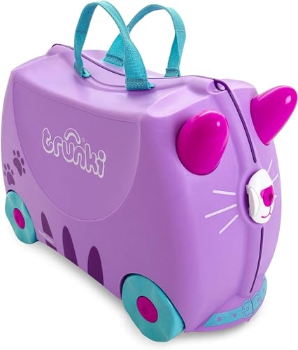 Trunki Cassie Cat Lilac Ride-On Kids Suitcase