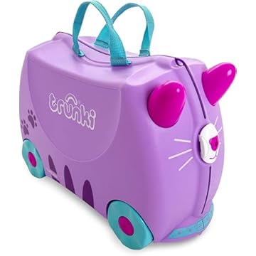 Mala Infantil Trunki - Gata Cassie - Sua viagem muito mais divertida - cor Lilas, Trunki, Multicolorido
