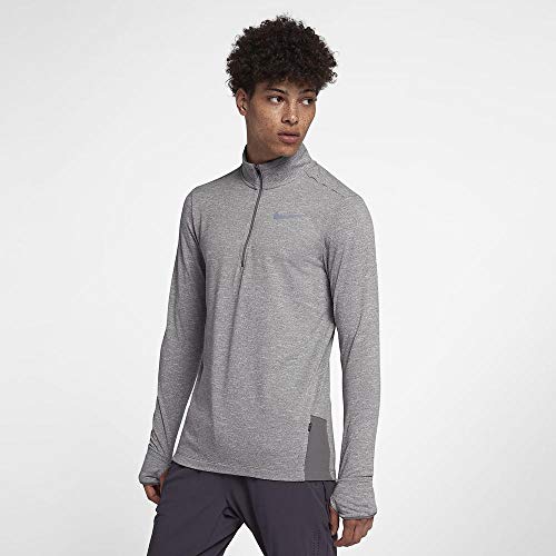 Nike Mens Sphere Element 1 2 Zip Running Top 2.0 (Gunsmoke HTR Small)