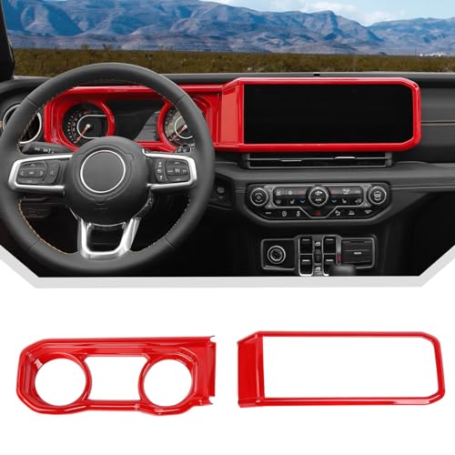 JeCar Red Dashboard Trim for Gladiator