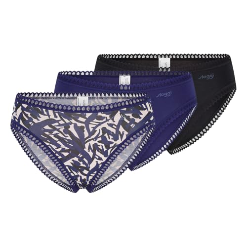 sloggi Mujer Go Crush High Leg C3P, Blue   Dark Combination