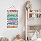 TOARTi Tier Wanddeko für Kindzimmer Mädchen,Schild Jungen Wandkunst,Regenbogen Holzschild mit Spruch,Inspirierende Zitate Wandbild,Tiere Wandschild für Babyzimmer Schlafzimmer Geschenk Tür Deko