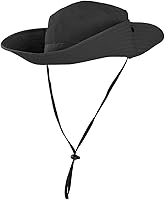 Vista 40 de Rosoz Sombreros para cola de caballo para mujer, protección UV, plegable, de malla ancha, senderismo, playa, pesca, safari de verano 1 paquete-gris