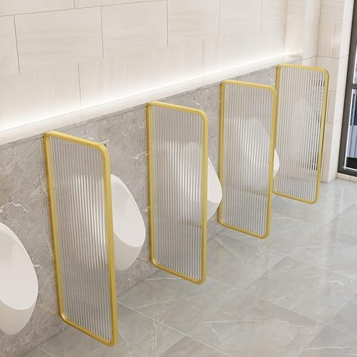 Men's Urinal Screen Wall Partition, 5-Pack Glass Toilet Divider, Privacy Separator for Restrooms, Durable Urinals Accessories for Enhanced Hygiene and Space Management