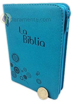 Imitation Leather La Biblia Traducción Lenguaje Actual TLA con cierre, tamaño compacta (pequeno), imitación piel, aguamarina [Spanish] Book