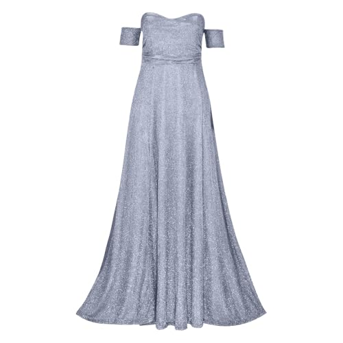 Robe de soirée à paillettes et dénudée pour bal