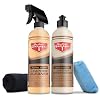 Jay Leno’s Garage Leather Cleaner and Conditioner for Car Interior – Advanced Car Seat Leather Cleaner and Conditioner, Auto Leather Care Kit for Interior Detailing and Upholstery Cleaning