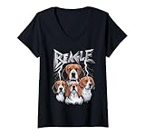 Photo Gallery donna miglior cane beagle dad heavy metal dog mom thunder puppy maglietta con collo a v Photo Gallery donna miglior cane beagle dad heavy metal dog mom thunder puppy maglietta con collo a v