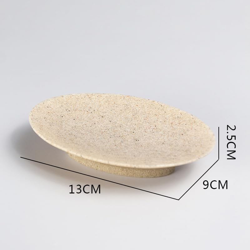 Miniatura 2 de IMEEA Jabonera de resina beige para baño, ducha, encimera, bandeja para jabón en barra, jabón hecho a mano y esponjas