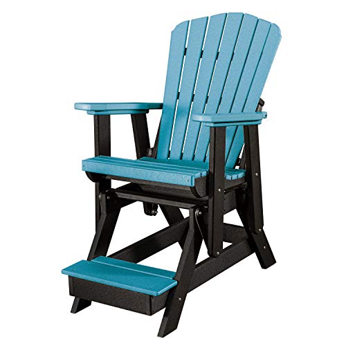 American Furniture Classics Fan Back Balcony Glider, Aruba Blue -  516ARB